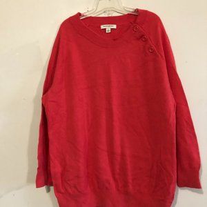Banana Republic Size XL Cashmere Wool Orange Sweat